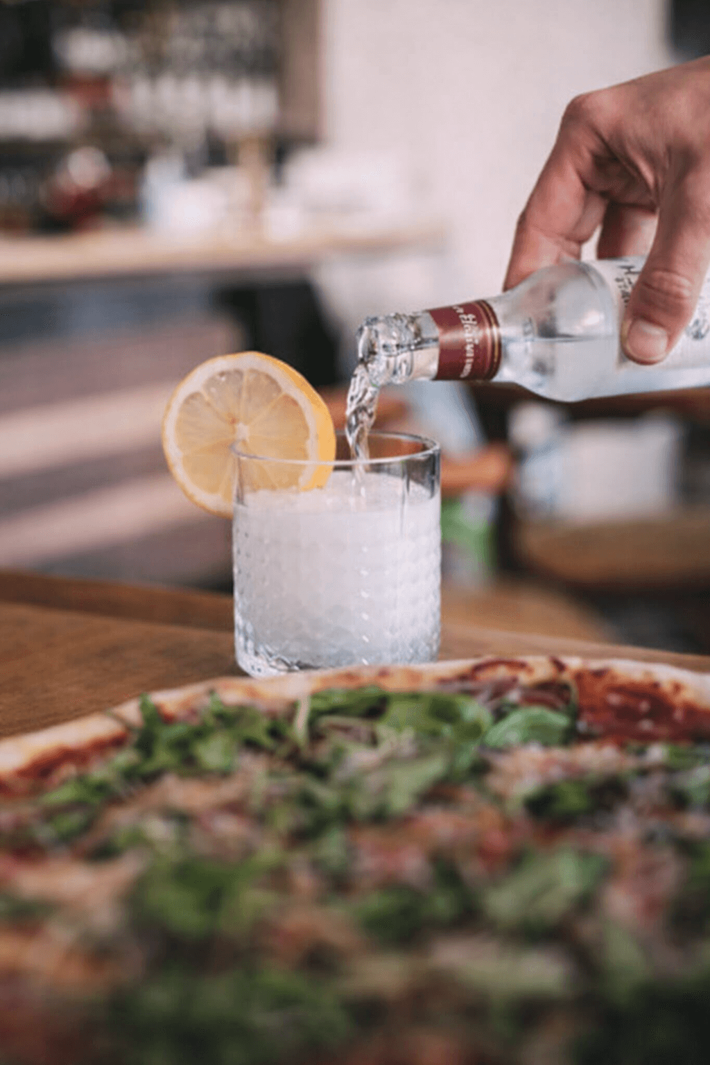 Obrázek limonády s pizzou